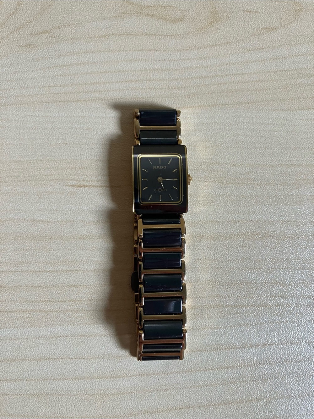 Rado Black and Gold Ceramic Link Dress Watch
